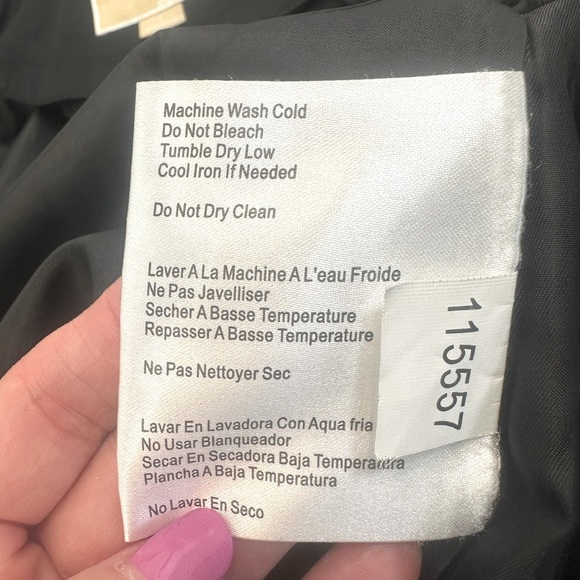 Michael Kors Black All Weather Trench Coat Size Large - Picture 11 of 15